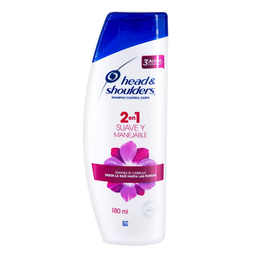 Shampoo Head & Shoulders Suave y Manejable 180ml