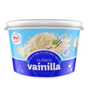 HELADO TOPSY CLASICO VAINILLA 1 LITRO