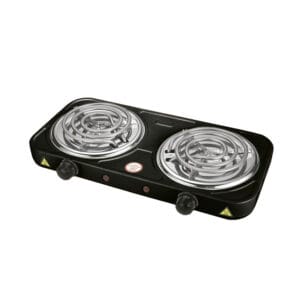 Cocineta Eléctrica Mastermaid 2 Hornillas 2000w Negra
