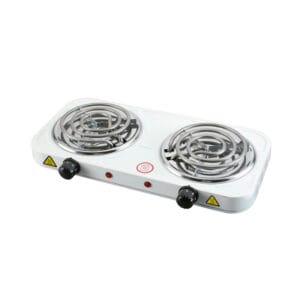 Cocineta Eléctrica 2 Hornillas Blanca 2000w Mastermaid