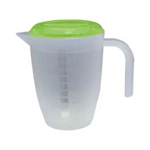 Jarra 1Lt Transpar C/Tapa Verde Limon/2
